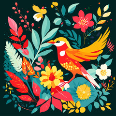 Fototapeta premium trend boho nature simple Design illustration