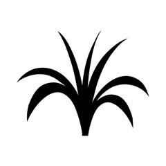 Grass silhouette vector 