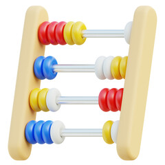  Abacus 3d, 3d icon, 3d illustration, style, render, rendering, Suitable for website, mobile app, print, presentation, infographic and any other project.