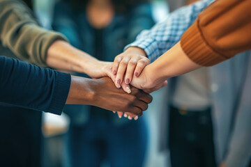 Business team collaboration, close up shot