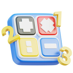 Fototapeta premium Calculator Button 3d, 3d icon, 3d illustration, style, render, rendering, Suitable for website, mobile app, print, presentation, infographic and any other project.