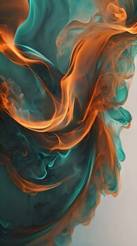 abstract animation of colored smoke