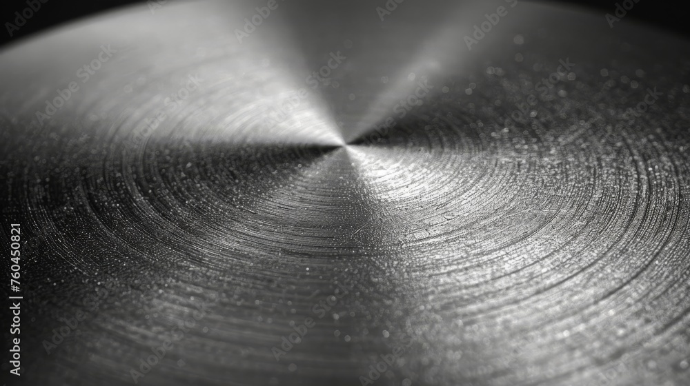 Aufkleber a close up of a metal object with a circular design on the center of the metal part of the object.