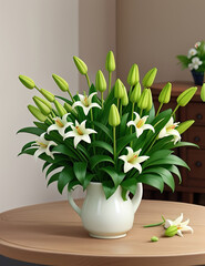 The beauty of delicate lily of the valley flowers.