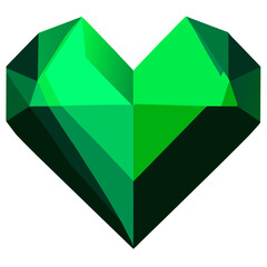 trend heart green simple Design illustration