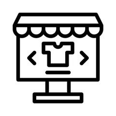 online store line icon