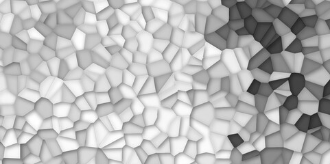 gray stains broken glass tile background textrue. geometric pattern with 3d shapes vector Illustration. gray broken wall paper in decoration. low poly crystal mosaic background.