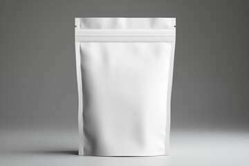 white empty blank foil food or drink doy pack mockup bag packaging