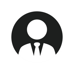 People, person, contact, black solid flat glyph icon. single icon isolated on white background