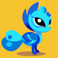 Obraz premium trend peacock simple Design illustration