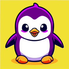 Obraz premium trend penguin cute cartoon simple Design illustration