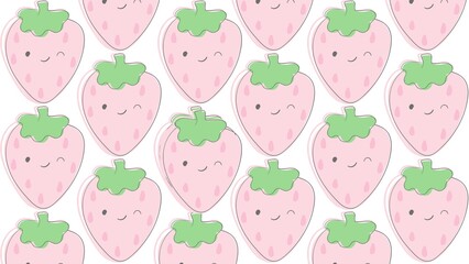 pink strawberries background