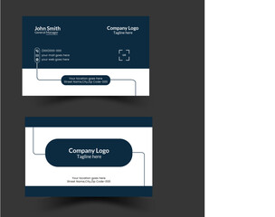 An elegant ,Modern and simple business card design template. A clean, modern and professional editable business card design template .Creative Modern Professional Business card