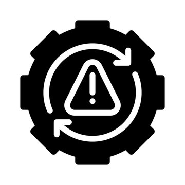 inefficient glyph icon