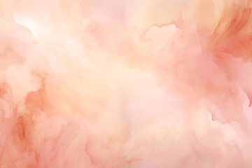 Fototapeta premium Whimsical Peach Watercolor Clouds