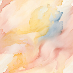 Obraz na płótnie Canvas Warm Watercolor Embrace in Peach and Blue Tones