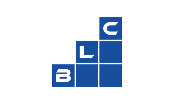 BLC initial letter financial logo design vector template. economics, growth, meter, range, profit, loan, graph, finance, benefits, economic, increase, arrow up, grade, grew up, topper, company, scale