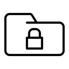 This is the File Folder icon from the UX and UI icon collection with an Outline style