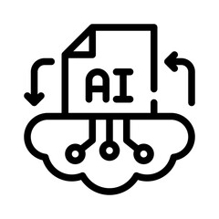 Obraz premium transfer line icon