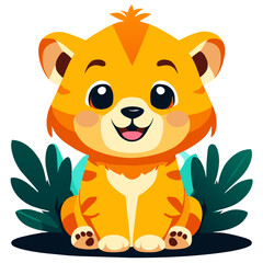 Obraz premium trend safari cute simple Design illustration