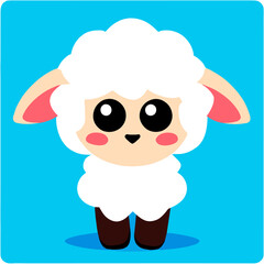 trend sheep simple Design illustration