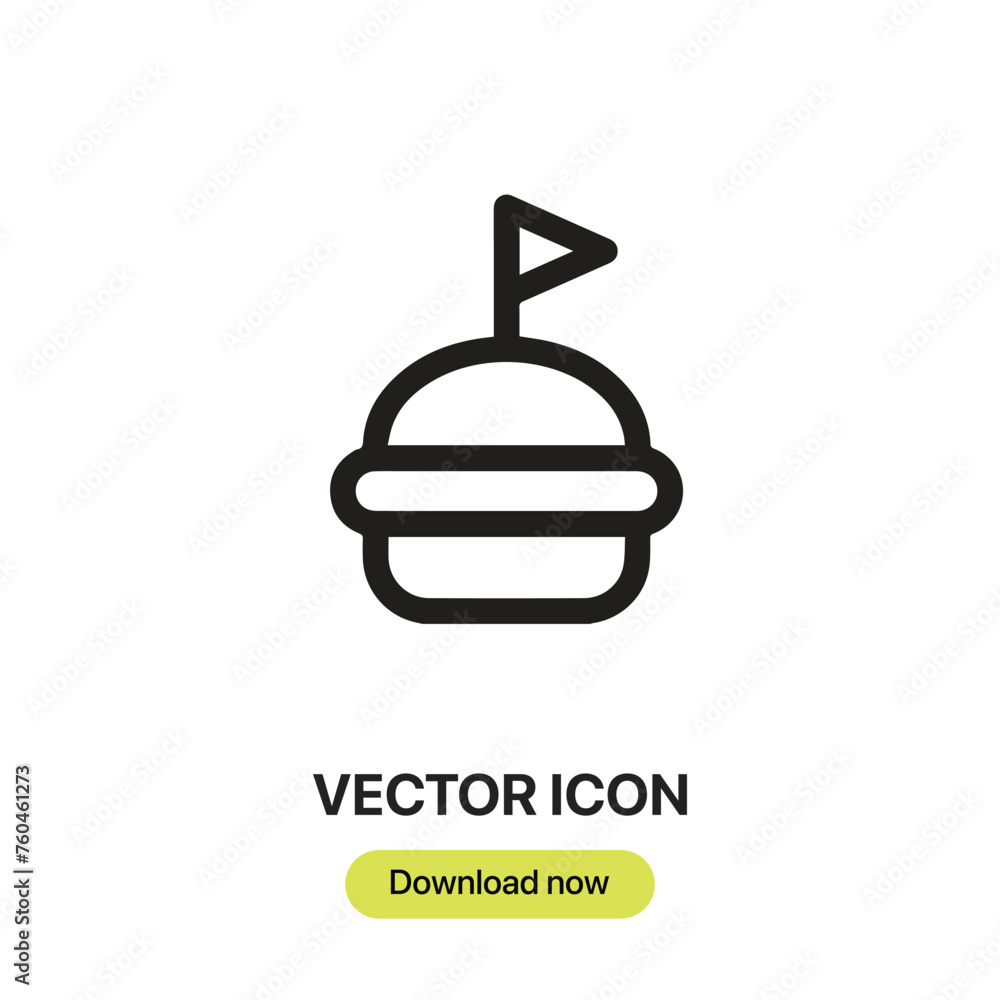 Aufkleber hamburguer icon vector. linear-style sign for mobile concept and web design. hamburguer symbol illus