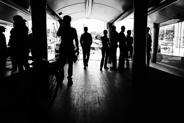 people in the subway