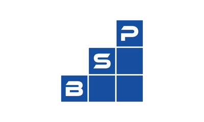 BSP initial letter financial logo design vector template. economics, growth, meter, range, profit, loan, graph, finance, benefits, economic, increase, arrow up, grade, grew up, topper, company, scale