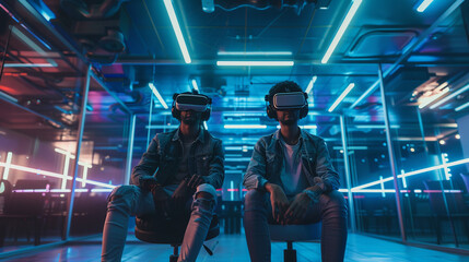 Two friends download a virtual reality game powered by advanced AI. As they delve deeper into the game, they discover that the AI characters possess personalities and emotions beyond their programming