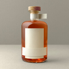 Whisky Bottle Blank Label Mockup