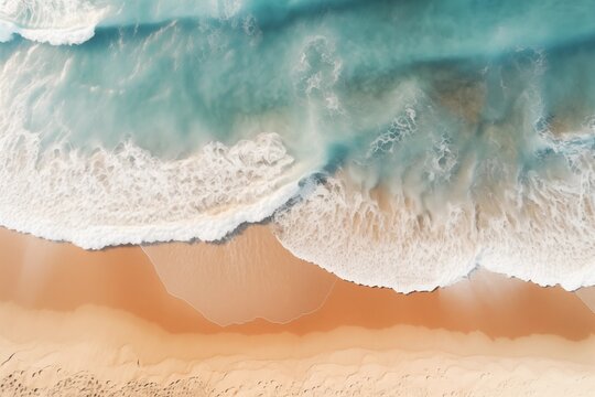 Nature photography sea and beach top view daylight