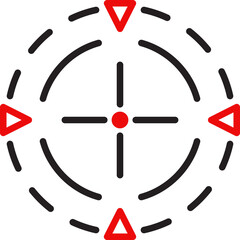Crosshair Line Symbol