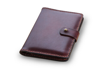 representative and expensive handmade leather holder for documents