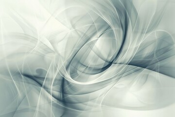 White and gray abstract background featuring soft curved lines intersecting against a neutral backdrop