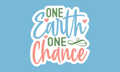 Stickers Earth Hour ,Single design