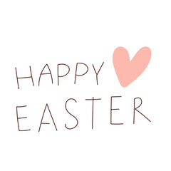 Happy Easter Greeting Simple Lettering Element