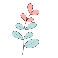 Simple Doodle Flower Icon. Doodle Isolated Floral Symbol Element Design. 