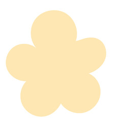 Simple Doodle Flower Icon. Doodle Isolated Floral Symbol Element Design. 