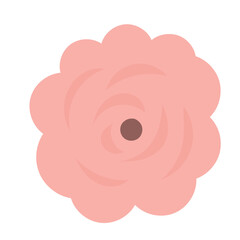 Simple Doodle Flower Icon. Doodle Isolated Floral Symbol Element Design. 