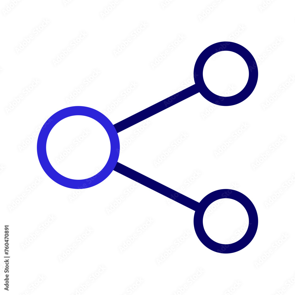 Poster this is the share icon from the ux and ui icon collection with an outline color style