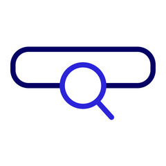 This is the Search Bar icon from the UX and UI icon collection with an Outline color style