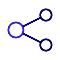 This is the Share icon from the UX and UI icon collection with an Outline color style