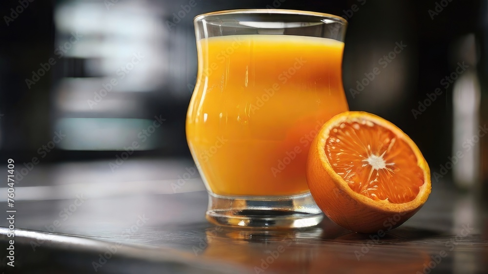 Canvas Prints glass of orange juice