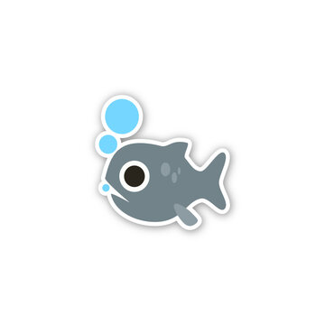 Fish Icon. Emoji Vector. Colorful Icon. Icon Vector. Icon Design