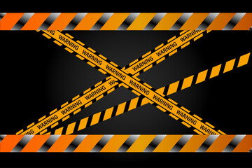 Vector background of multiple police lines, danger warning lines
