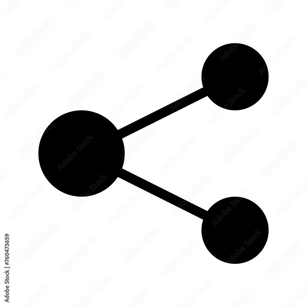 Poster this is the share icon from the ux and ui icon collection with an solid style