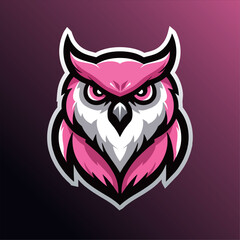the owl logo team esport design mascot