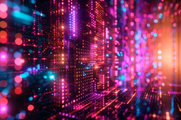 Naklejka premium A high-resolution image of a Cyber abstract backgrounds.