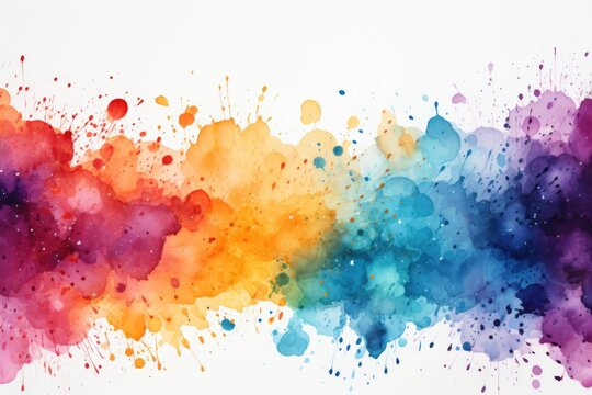 Abstract watercolor background wallpaper painting texture Generative AI