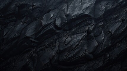 Close Up of Black Rock Formation - obrazy, fototapety, plakaty